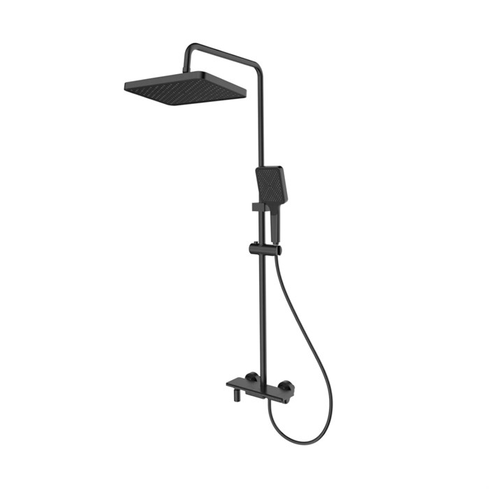 Душевая система Splenka для ванны и душа кнопочное управление наполнитель, черный (S52.24.06) S52.24.06