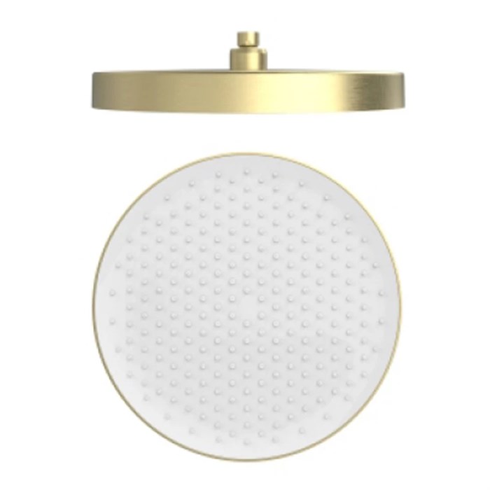 Лейка верхняя Raglo для душа ?320мм 1 режим круглая пластик/силикон, сатин золотой (R452.09.03) R452.09.03