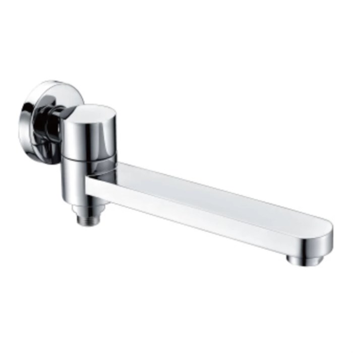 Излив поворотный встраиваемый Raglo для ванны и душа 23 см с функцией переключения латунь, хром (R473.71) R473.71