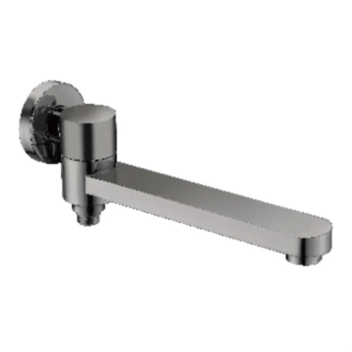 Излив поворотный встраиваемый Raglo для ванны и душа 23 см с функцией переключения латунь, графит (R473.71.09) R473.71.09