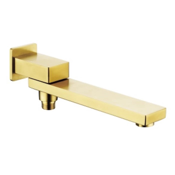 Излив поворотный встраиваемый Raglo для ванны и душа 25см с функцией переключения латунь, сатин золотой (R473.73.03) R473.73.03