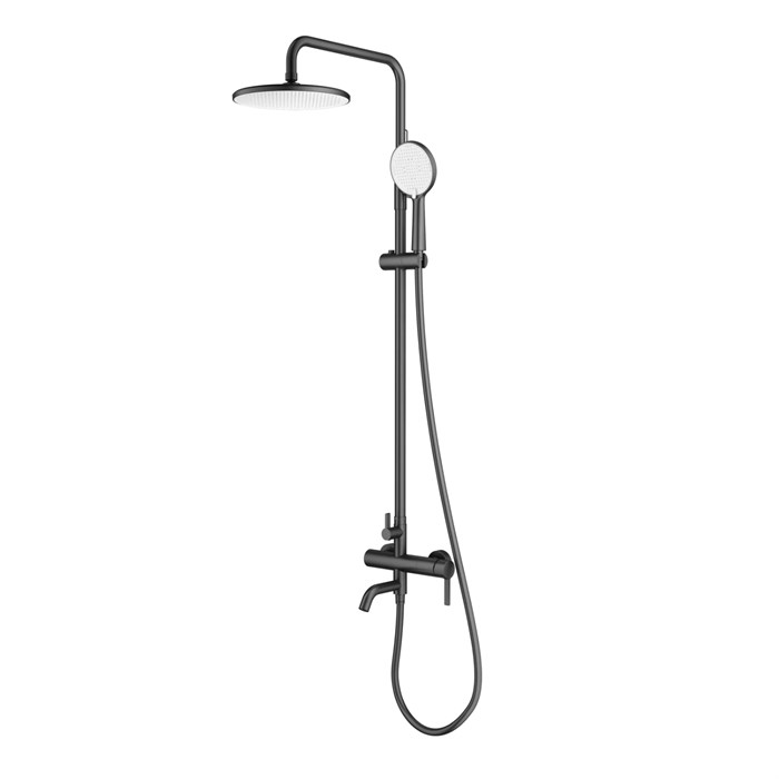 Душевая система Splenka для ванны и душа поворотный излив 15 см, графит (S221.24.09) S221.24.09