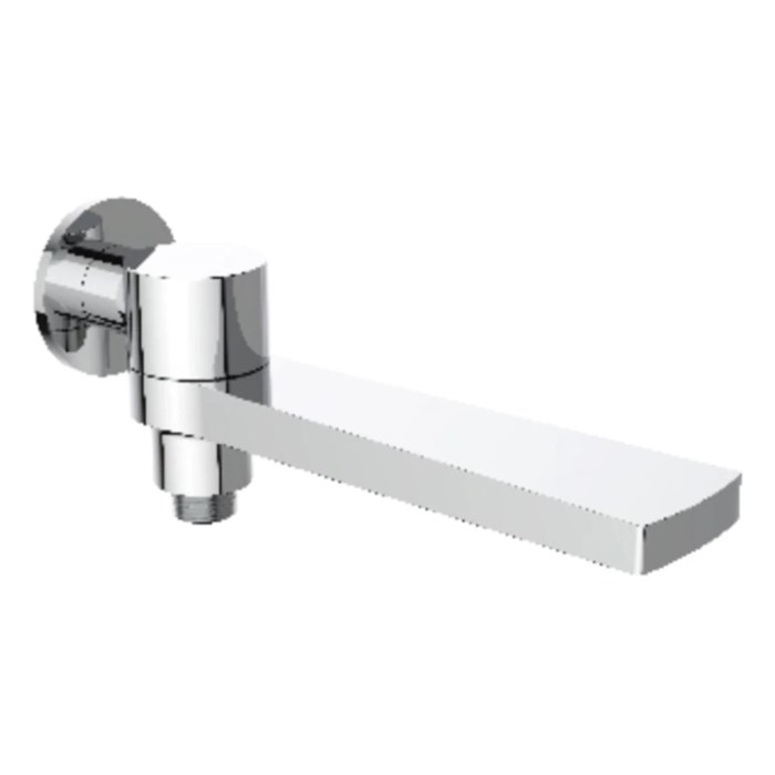 Излив поворотный встраиваемый Raglo для ванны и душа 21см с функцией переключения латунь, хром (R473.75) R473.75