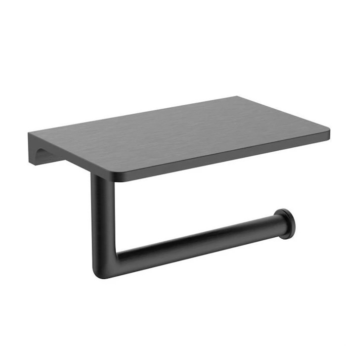 Держатель для туалетной бумаги Raglo с полкой, графит (R320.03.09) R320.03.09