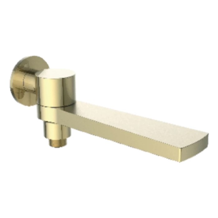 Излив поворотный встраиваемый Raglo для ванны и душа 21см с функцией переключения латунь, сатин золотой (R473.75.03) R473.75.03