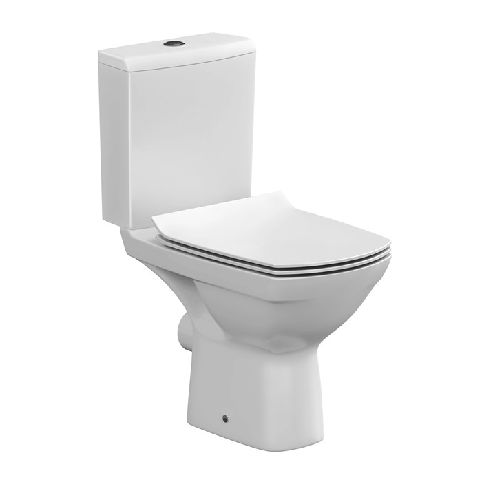 Унитаз компакт Cersanit  CARINA Clean On 011 3/5 DPL EO slim (S-KO-CAR011-3/5-COn-S-DL-w) S-KO-CAR011-3/5-COn-S-DL-w