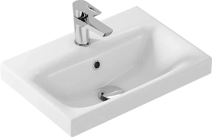 Раковина Cersanit  мебельная MODUO 50 узкая 1 отв. (S-UM-MOD50SL/1) S-UM-MOD50SL/1