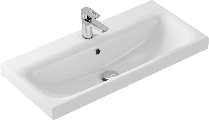 Раковина Cersanit  мебельная MODUO 80 узкая 1 отв. (S-UM-MOD80SL/1) S-UM-MOD80SL/1