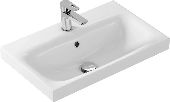 Раковина Cersanit  мебельная MODUO 60 узкая 1 отв. (S-UM-MOD60SL/1) S-UM-MOD60SL/1