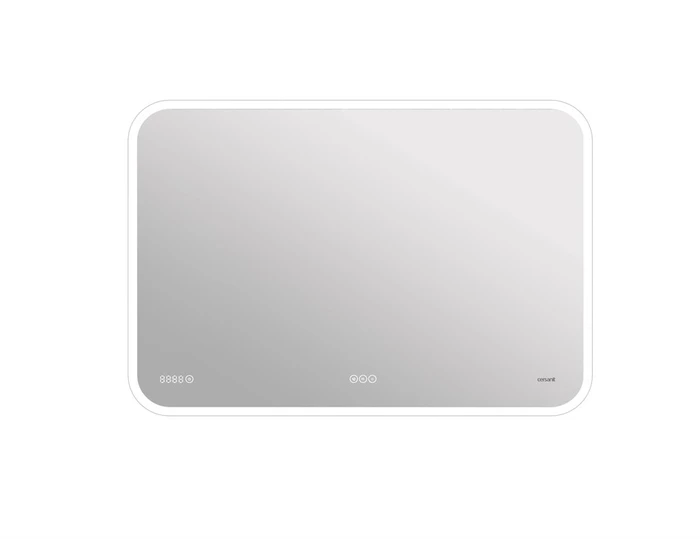 Зеркало Cersanit  LED 070 design pro 100x70 с подсветкой bluetooth часы с антизапотеванием прямоугол KN-LU-LED070*100-p-Os