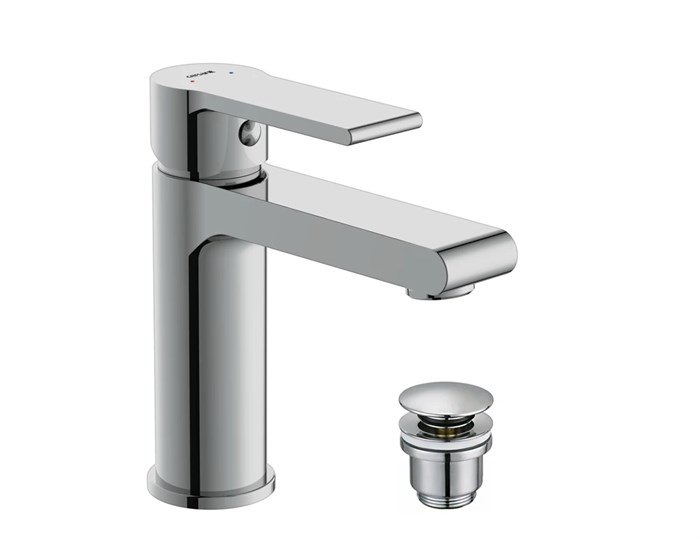 Смеситель для раковины Cersanit BRASKO однорычажный клик клак (63020) 63020