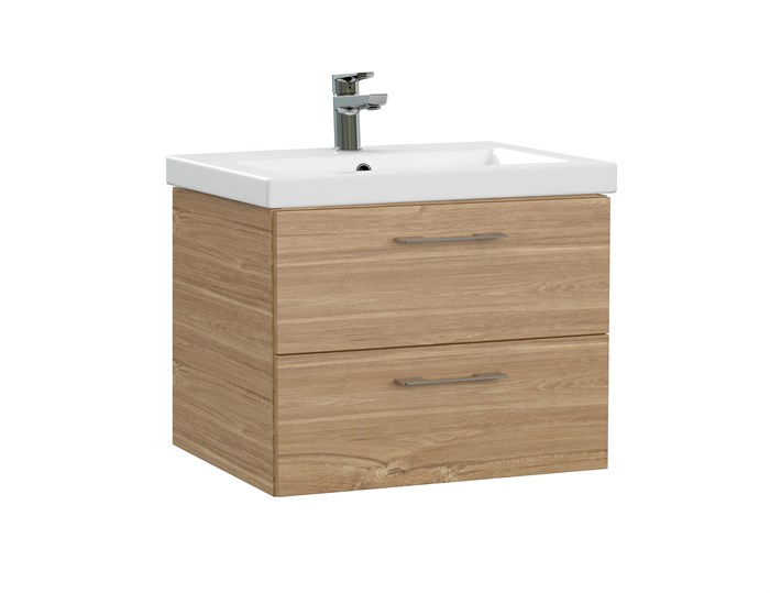 Тумба под раковину подвесная Cersanit LARA 60 для COMO 60 орех (64134) 64134