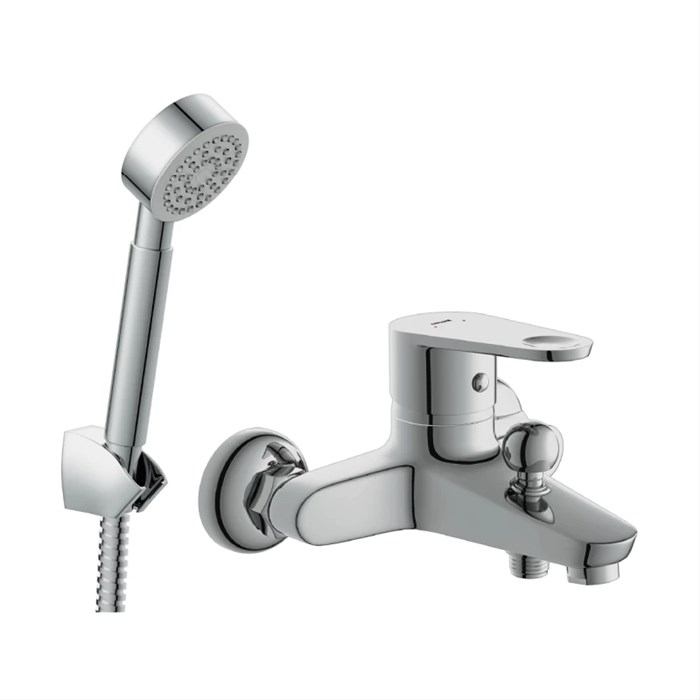 Комплект Cersanit CARI 2 в 1 смеситель для ванны CARI душевой гарнитур CARI (64512) 64512