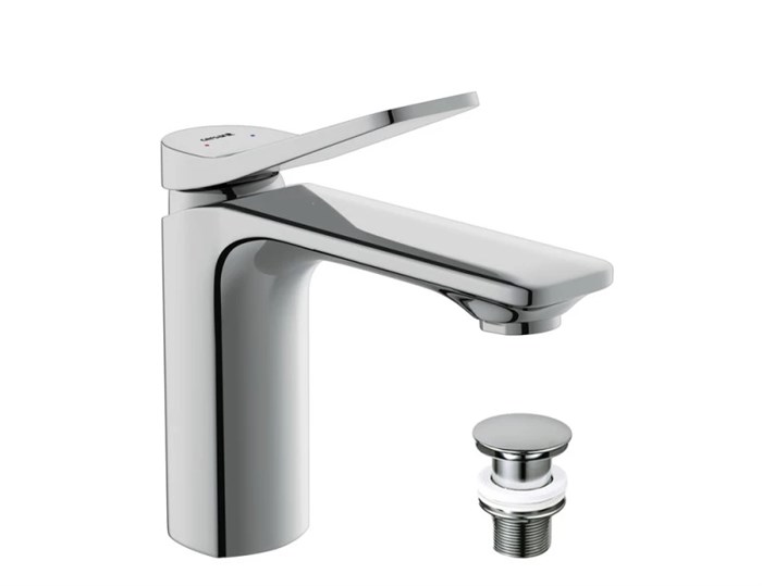 Смеситель для раковины Cersanit ODRA однорычажный клик клак (63050) 63050