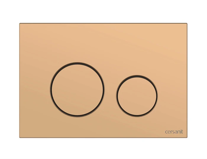 Кнопка Cersanit  TWINS для LINK PRO/VECTOR/LINK/HI-TEC пластик золотой матовый (63524) 63524