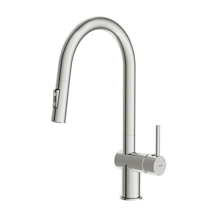 Смеситель для кухни Cersanit BRASKO однорычажный с выдвижным изливом хром (64841) 64841