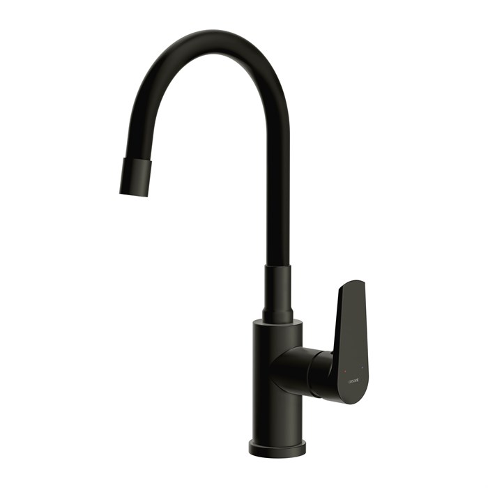 Смеситель для кухни Cersanit MODUO однорычажный с гибким изливом черный (68230) 68230