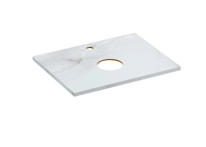 Столешница Cersanit STONE из керамогранита Aura 60x45x2 светло-серый сатиновый (63857) 63857