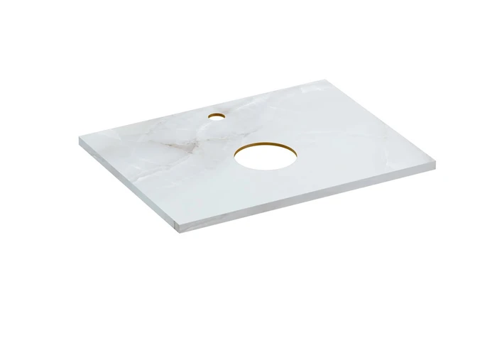 Столешница Cersanit STONE из керамогранита Aura 60x45x2 светло-серый сатиновый (63857) 63857