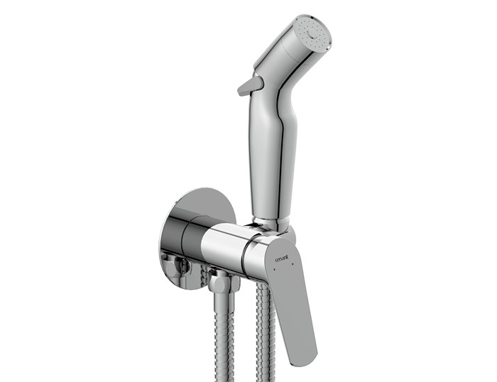 Смеситель Cersanit  с гигиеническим душем FLAVIS встраиваемый однорычажный (64104) 64104