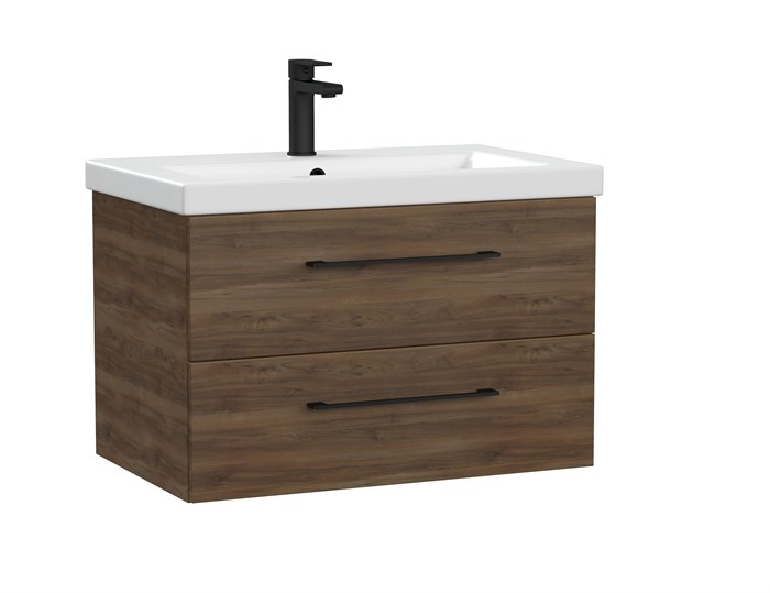 Тумба под раковину подвесная Cersanit LARA 70 для COMO 70 орех Табак (69159) 69159