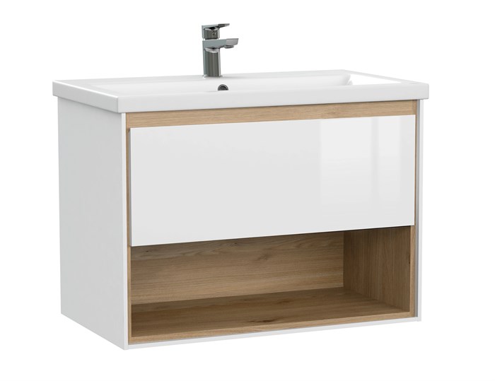 Тумба под раковину подвесная Cersanit LOUNA 80 для COMO 80 белый (64071) 64071