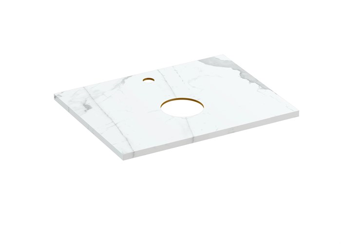 Столешница Cersanit STONE из керамогранита Energy 60x45x2 белый матовый (63856) 63856