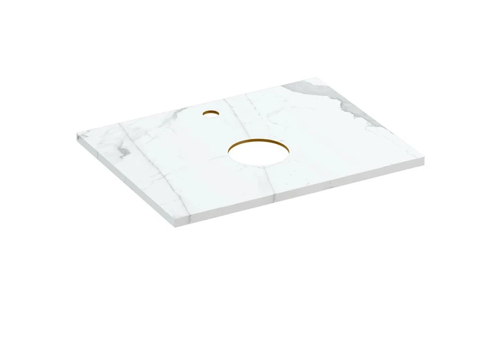 Столешница Cersanit STONE из керамогранита Energy 60x45x2 белый матовый (63856) 63856