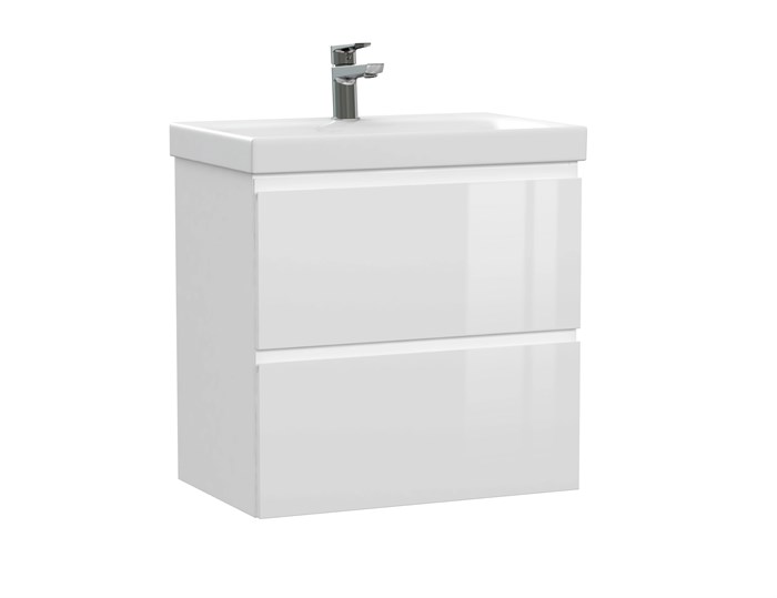Тумба под раковину подвесная Cersanit MODUO 60 для MODUO SLIM 60 узкая белый (64125) 64125