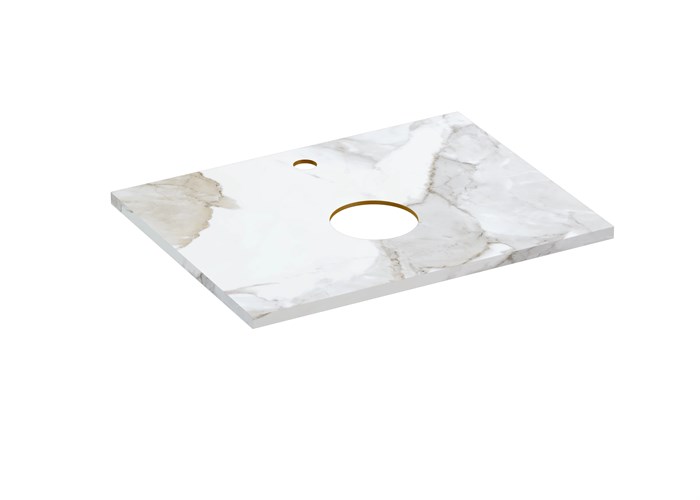 Столешница Cersanit STONE из керамогранита Life 60x45x2 белый сатиновый (63858) 63858