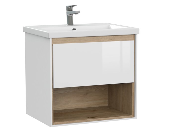 Тумба под раковину подвесная Cersanit LOUNA 60 для COMO 60 белый (64070) 64070