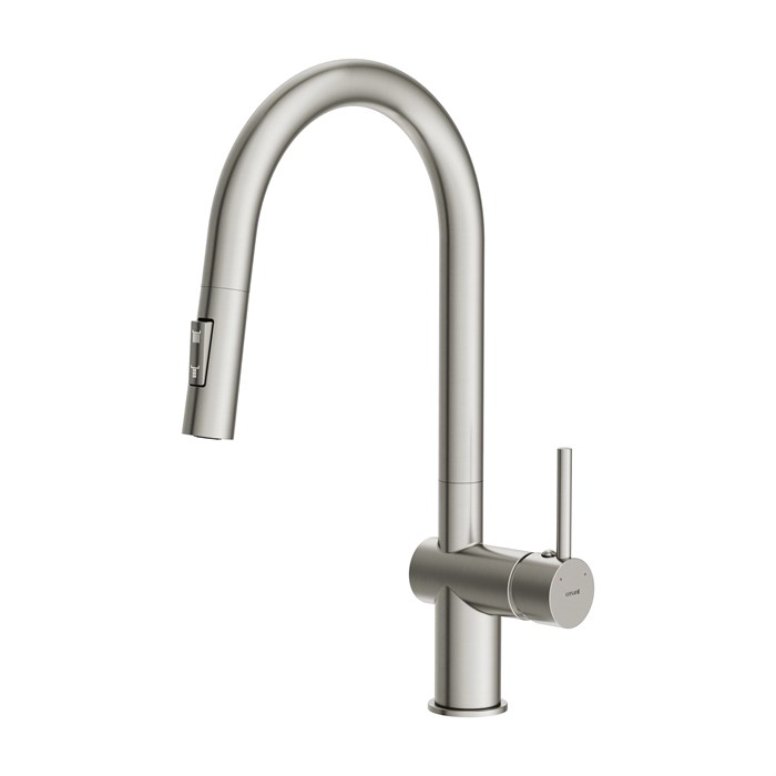 Смеситель для кухни Cersanit BRASKO однорычажный с выдвижным изливом сатин (68226) 68226