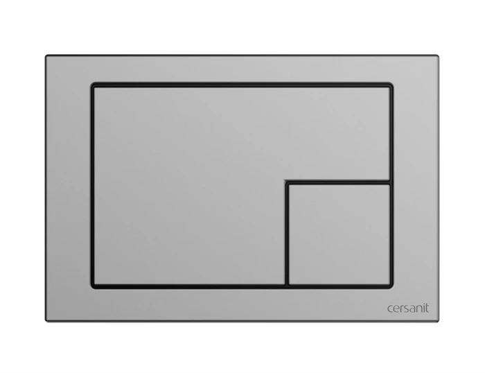 Кнопка Cersanit  CORNER для LINK PRO/VECTOR/LINK/HI-TEC пластик хром матовый (64107) 64107