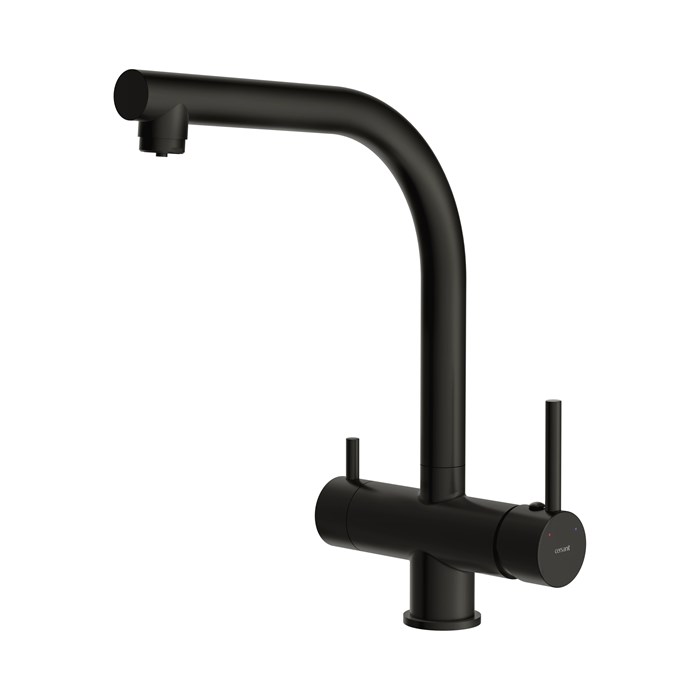 Смеситель для кухни Cersanit CREA однорычажный с фильтром черный (68223) 68223