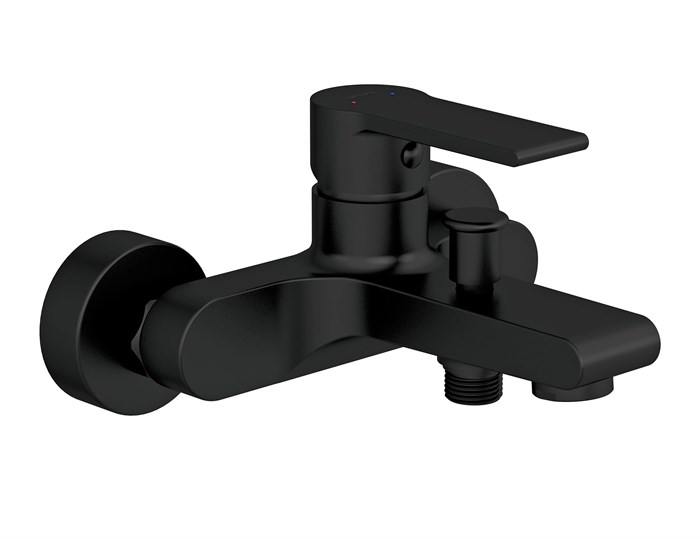 Смеситель для ванны Cersanit BRASKO BLACK однорычажный черный (63108) 63108