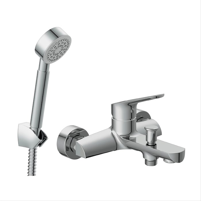 Комплект Cersanit FLAVIS 2 в 1 смеситель для ванны FLAVIS душевой гарнитур CARI (64509) 64509