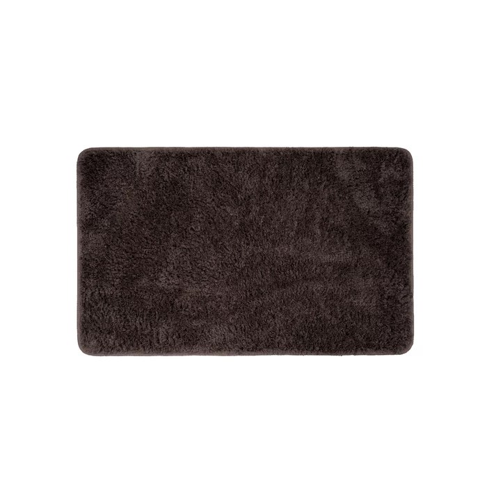Коврик для ванной комнаты, 50x80, микрофибра, темно-коричневый, IDDIS, BSQS08Mi12 BSQS08Mi12