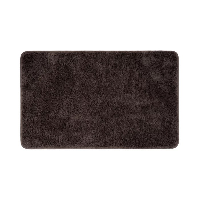 Коврик для ванной комнаты, 70x120, микрофибра, темно-коричневый, IDDIS, BSQL08Mi12IT BSQL08Mi12IT
