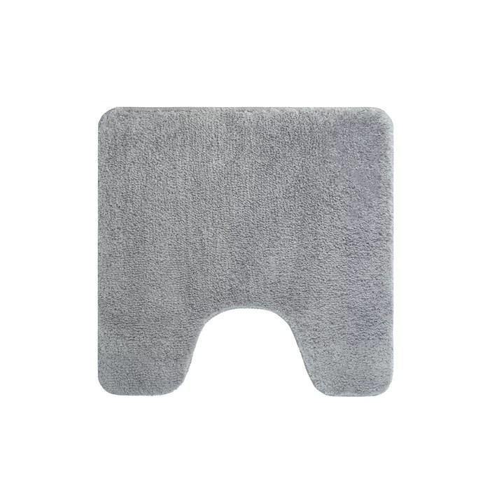 Коврик для ванной комнаты с вырезом, 50х50, микрофибра, серый, IDDIS, BTLT02Mi12 BTLT02Mi12