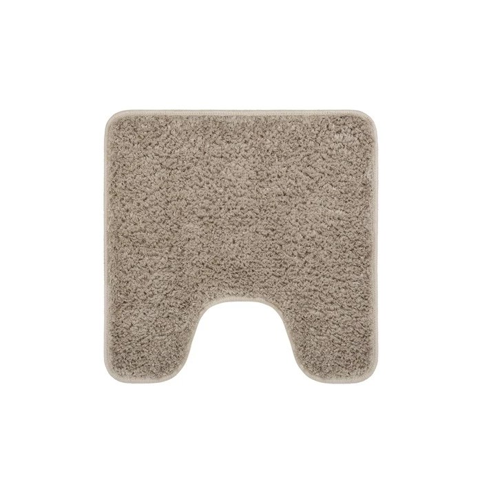 Коврик для ванной комнаты с вырезом, 50х50, микрофибра, светло-коричневый, IDDIS, BTLT07Mi12 BTLT07Mi12