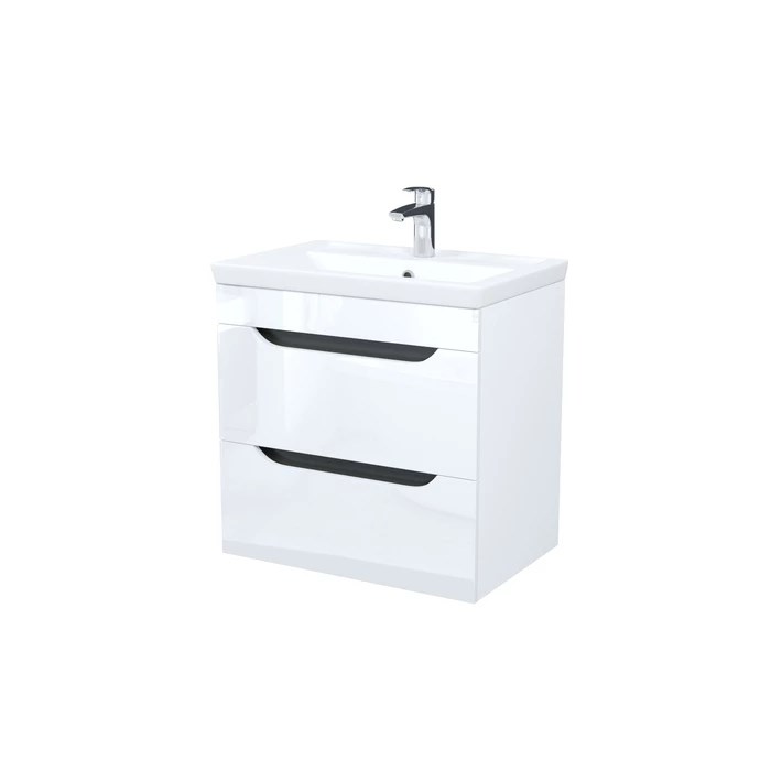 Тумба с умывальником, подвесная, 60 см, белый, Ray, IDDIS, RAY60W0i95K RAY60W0i95K