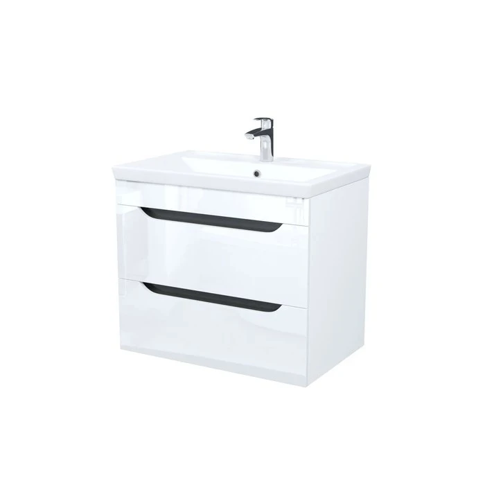 Тумба с умывальником, подвесная, 70 см, белый, Ray, IDDIS, RAY70W0i95K RAY70W0i95K