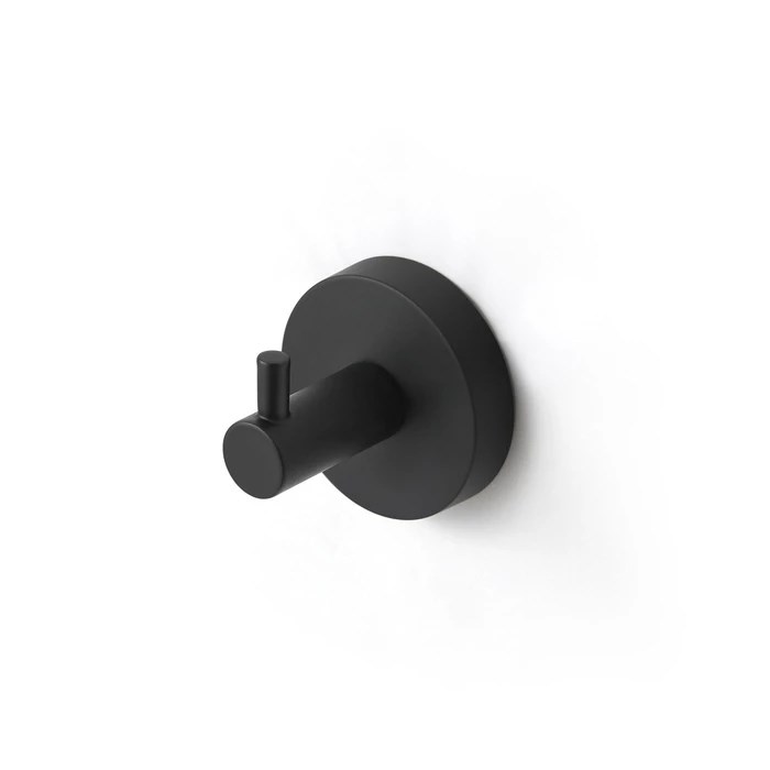 Крючок одинарный, черный матовый, сплав металлов, Sena, IDDIS, SENSB01i41 SENSB01i41