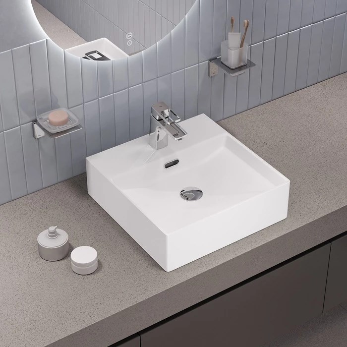 Умывальник накладной/подвесной, белый глянцевый, Bild, IDDIS, BILWS42i27 BILWS42i27