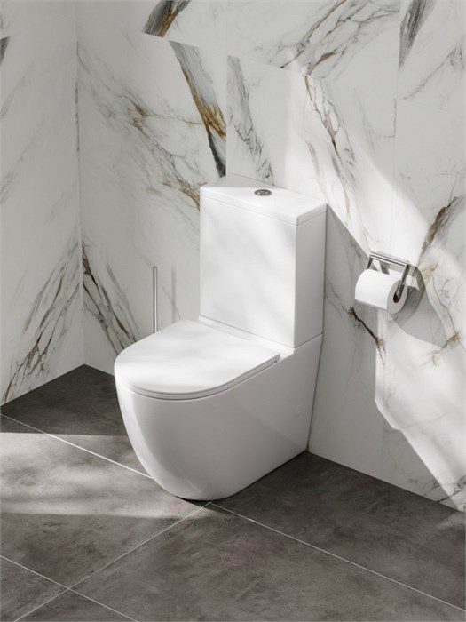 Унитаз напольный торнадо безободковый с быстросъемным сиденьем микролифт Teymi Lina Vortex T40115 T40115