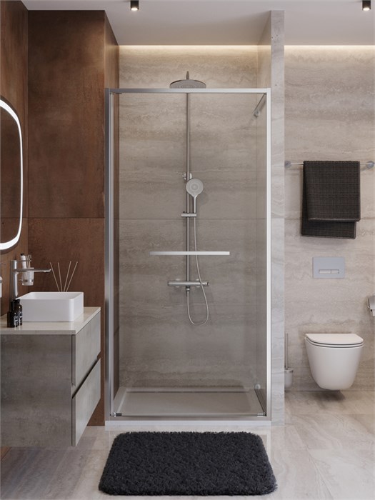 Душевая дверь CEZARES LUX-B-FS-1-100-C-CR LUX-B-FS-1-100-C-CR