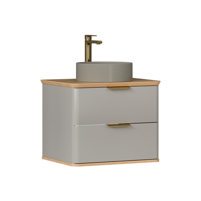 Тумба под раковину EQUIL Desert 60 подвесная амарок (раковина 110A) (tpDSRT60.2Y-25) tpDSRT60.2Y-25