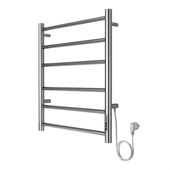 Полотенцесушитель электрический AZARIO PARMA 500/600 6 секций, диммер справа, хром (AZ10856) AZ10856