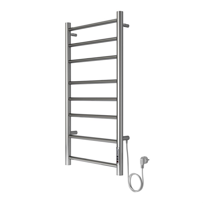 Полотенцесушитель электрический AZARIO PARMA 400/800 8 секций, диммер справа, хром (AZ10848) AZ10848