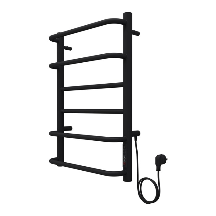 Полотенцесушитель электрический AZARIO MILAN 400/600 6 секций, диммер справа, черный (AZ90846B) AZ90846B
